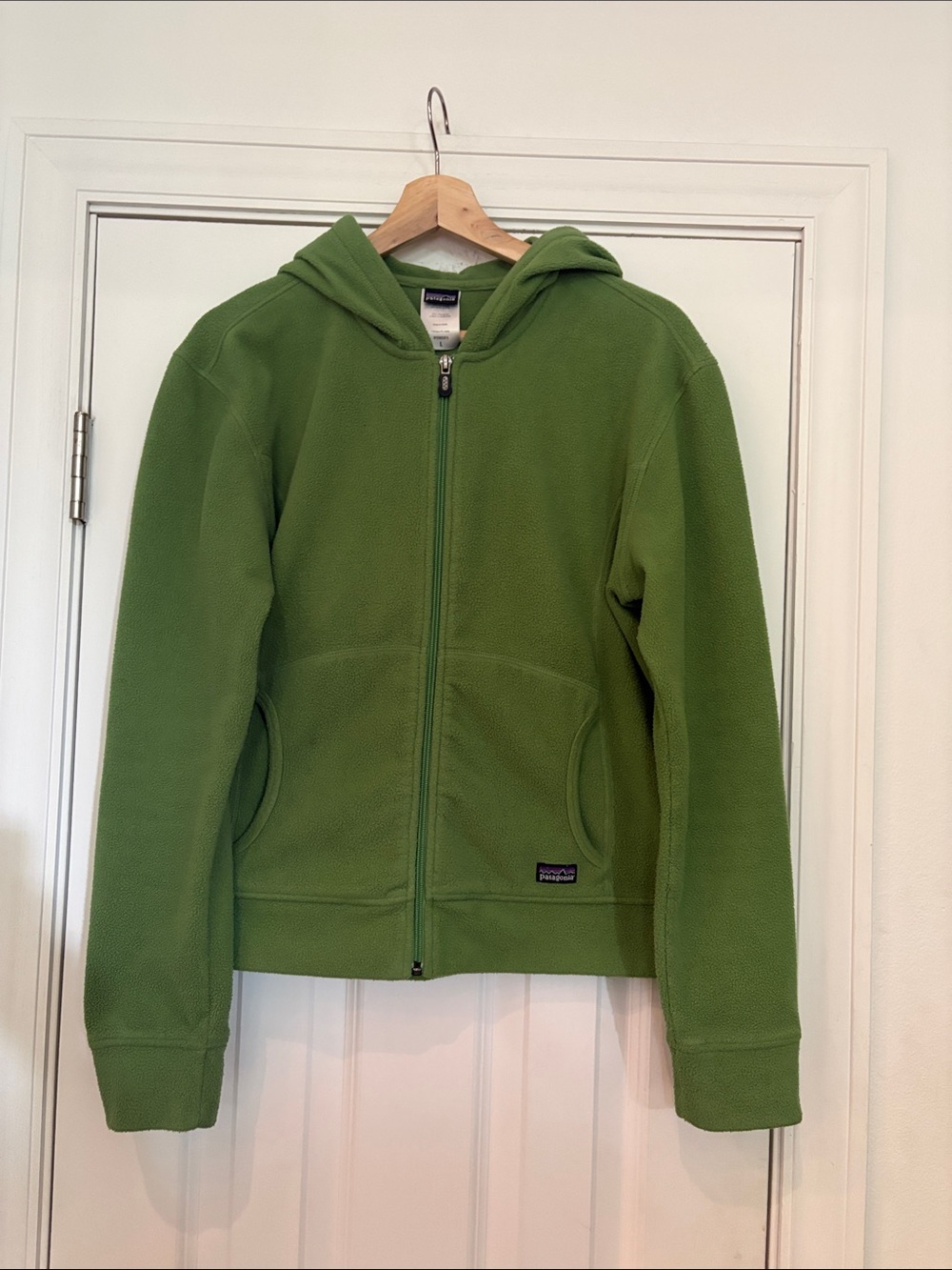 Patagonia Women's Vintage Plush Synchilla Fleece Full Zip Hoodie Green